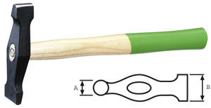 N° 1691400 Freund Grooving Hammer, Vertical/Horizontal Face