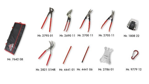 N° S2839 11 STUBAI Tool Kit 11 Part in Roll Bag