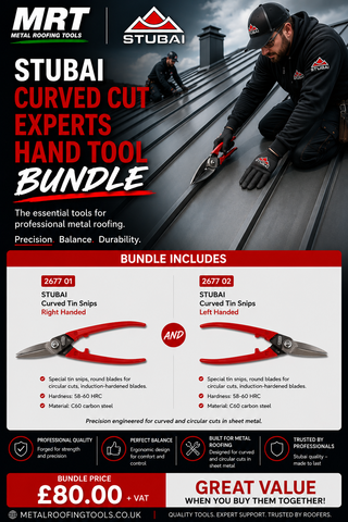 Stubai Curved Tin Snips Bundle 267701 & 267702 (Left & Right)